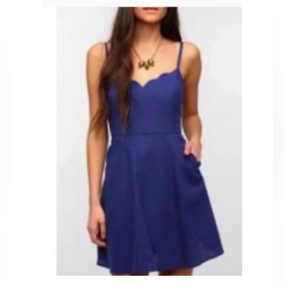 Market & Spruce Dresses & Skirts - NWT Navy Blue Linen Dress with Back Cutout Detail, Size XL